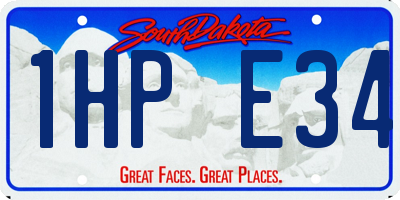 SD license plate 1HPE34