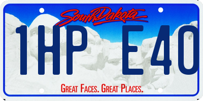 SD license plate 1HPE40