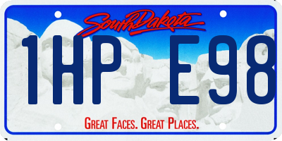 SD license plate 1HPE98
