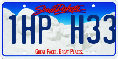 SD license plate 1HPH33