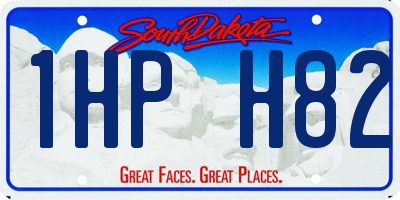 SD license plate 1HPH82