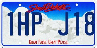 SD license plate 1HPJ18
