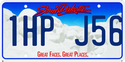 SD license plate 1HPJ56