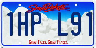 SD license plate 1HPL91