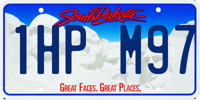 SD license plate 1HPM97