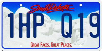 SD license plate 1HPQ19
