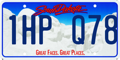 SD license plate 1HPQ78