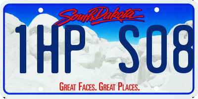 SD license plate 1HPS08