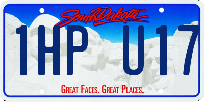 SD license plate 1HPU17