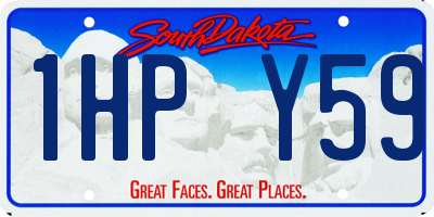 SD license plate 1HPY59
