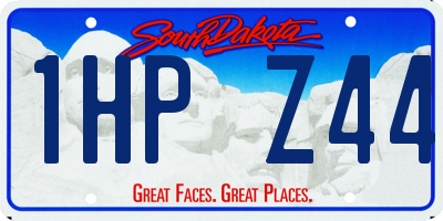 SD license plate 1HPZ44