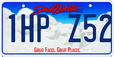 SD license plate 1HPZ52