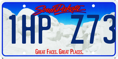 SD license plate 1HPZ73