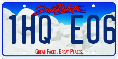 SD license plate 1HQE06