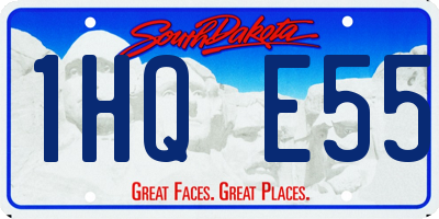 SD license plate 1HQE55