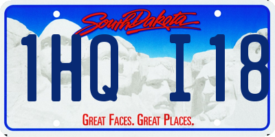 SD license plate 1HQI18
