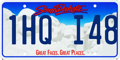 SD license plate 1HQI48