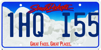 SD license plate 1HQI55