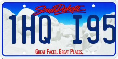 SD license plate 1HQI95