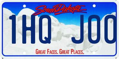 SD license plate 1HQJ00