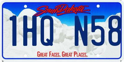 SD license plate 1HQN58