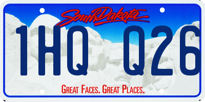 SD license plate 1HQQ26