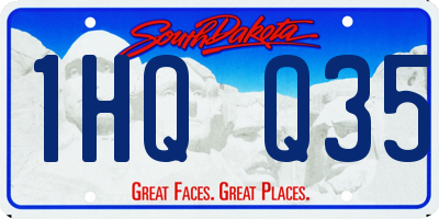 SD license plate 1HQQ35