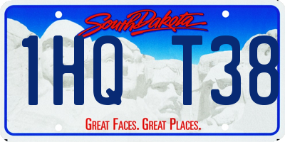 SD license plate 1HQT38