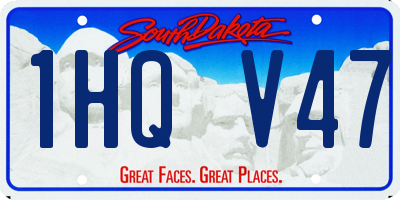 SD license plate 1HQV47