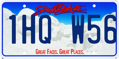 SD license plate 1HQW56