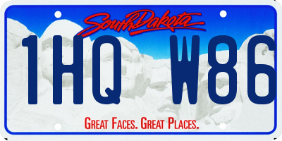 SD license plate 1HQW86