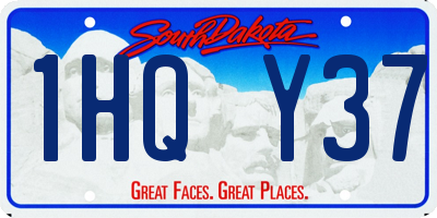 SD license plate 1HQY37