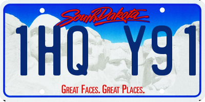 SD license plate 1HQY91