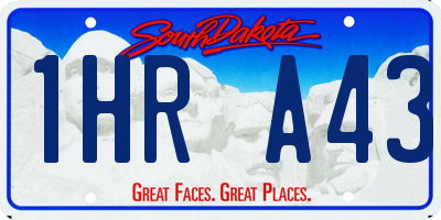 SD license plate 1HRA43