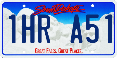 SD license plate 1HRA51