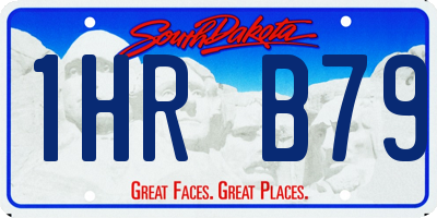 SD license plate 1HRB79
