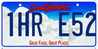 SD license plate 1HRE52