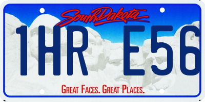 SD license plate 1HRE56