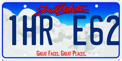 SD license plate 1HRE62