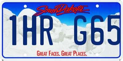 SD license plate 1HRG65