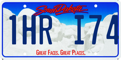 SD license plate 1HRI74