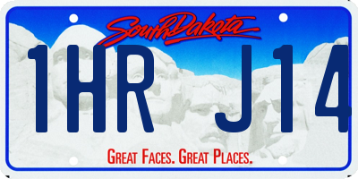 SD license plate 1HRJ14