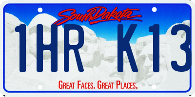 SD license plate 1HRK13