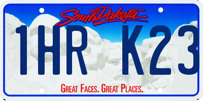 SD license plate 1HRK23
