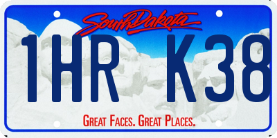 SD license plate 1HRK38