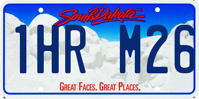 SD license plate 1HRM26