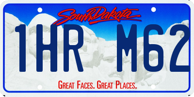 SD license plate 1HRM62