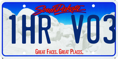 SD license plate 1HRV03