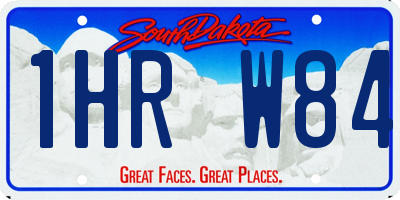 SD license plate 1HRW84