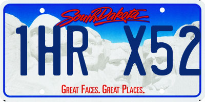 SD license plate 1HRX52